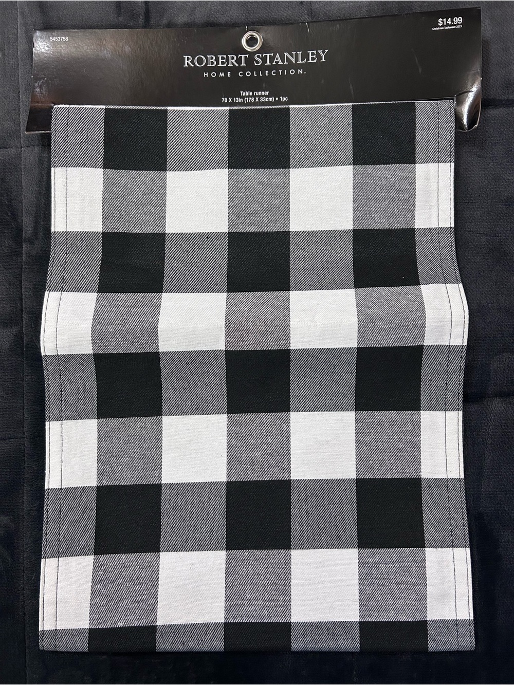 Robert Stanley Home Collection Farmhouse Christmas Table Runner 13" x 70"